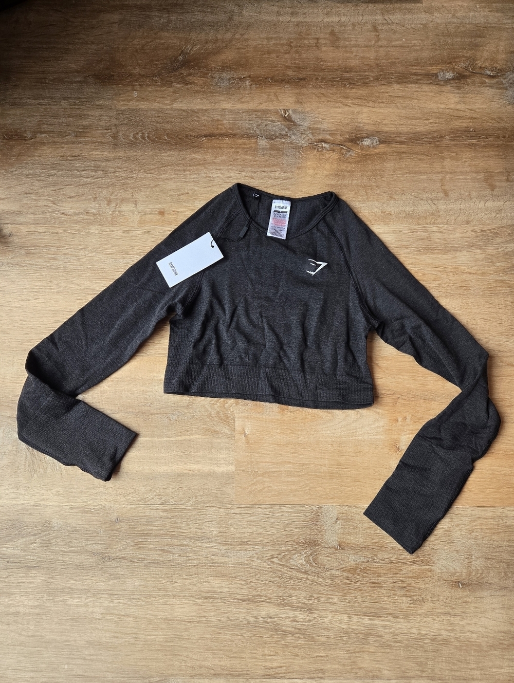 NWT GymShark Vital Seamless Long Sleeve Crop Top Sz M